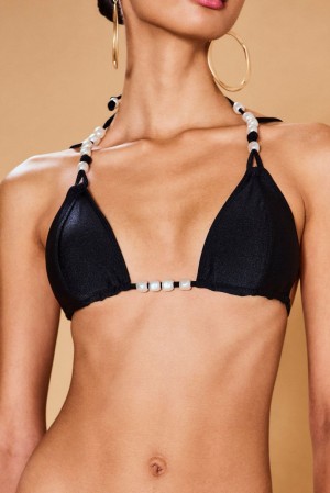 Cult Gaia Anoki Bikinitoppi Mustat | BRCO05967