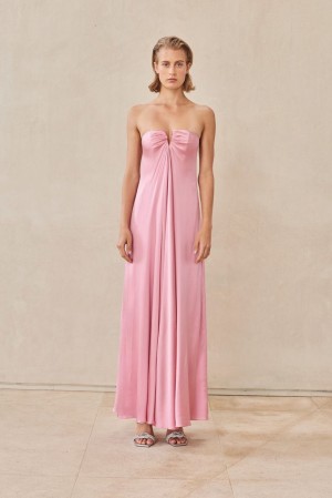 Cult Gaia Janelle Gown Mekko Pinkki | JIAQ68157