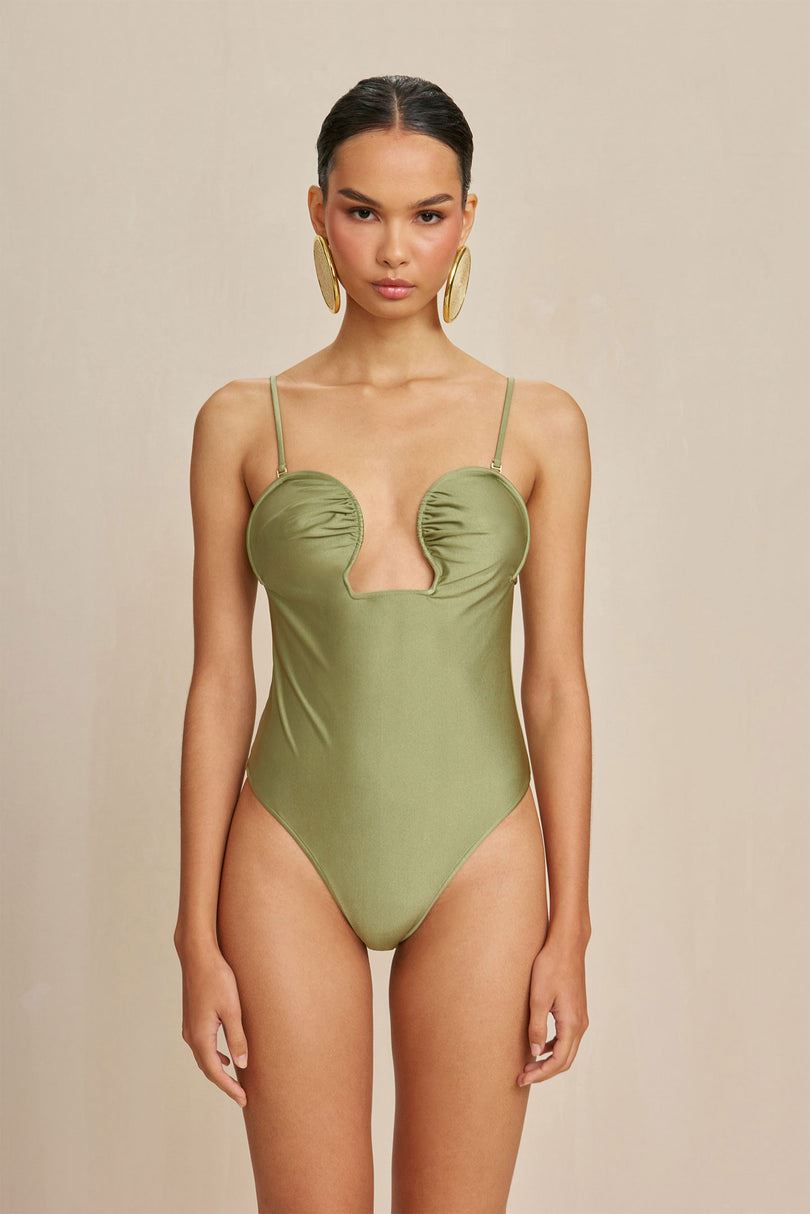 Cult Gaia Celia One Piece Body Vihreä | XUYC41780