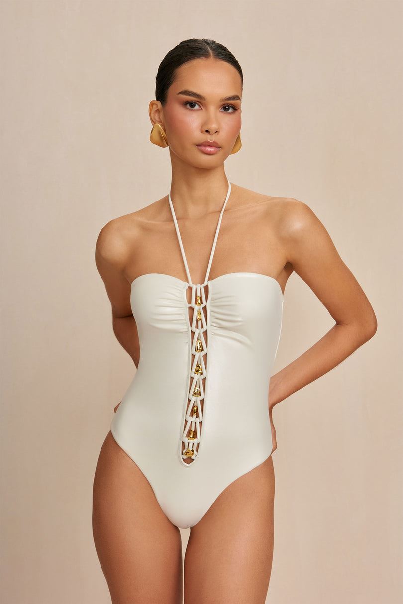 Cult Gaia Elorie One Piece Body Valkoinen | WZSA26348