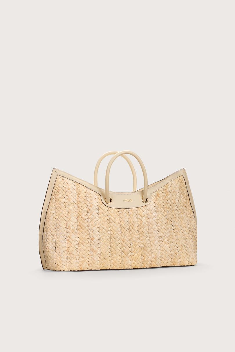 Cult Gaia Idalia Weekender Tote Beige | PQOF81573