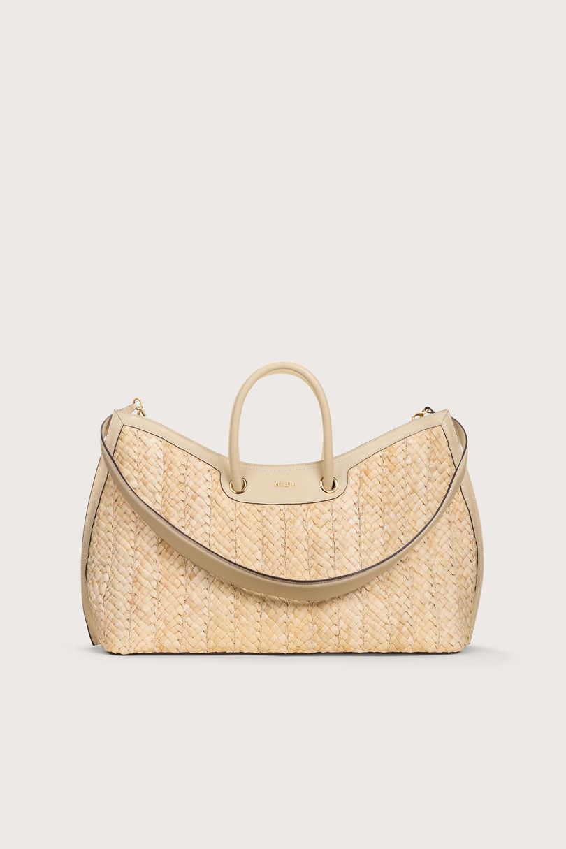 Cult Gaia Idalia Weekender Tote Beige | PQOF81573