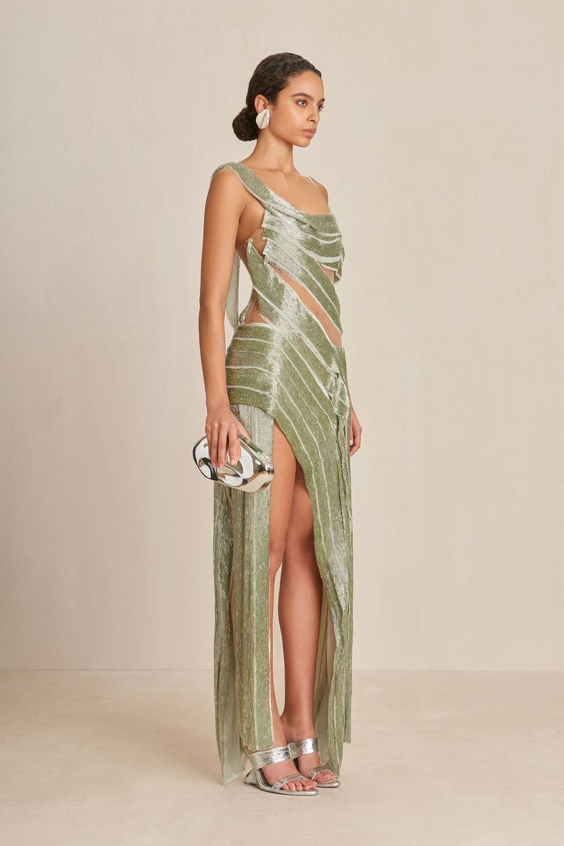 Cult Gaia Whitney Gown Mekko Vihreä | JUNR01768