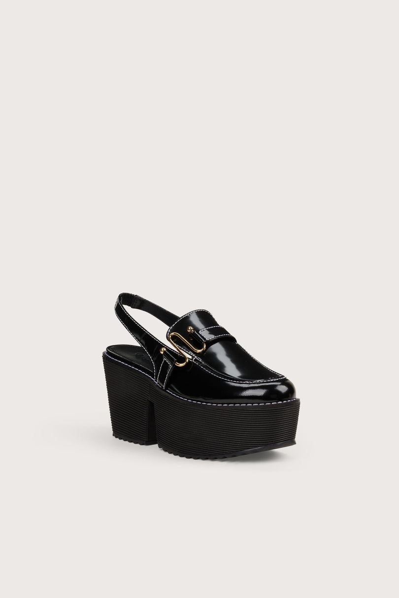 Cult Gaia Yessie Sling Back Platform Sandaalit Mustat | RZIB42058