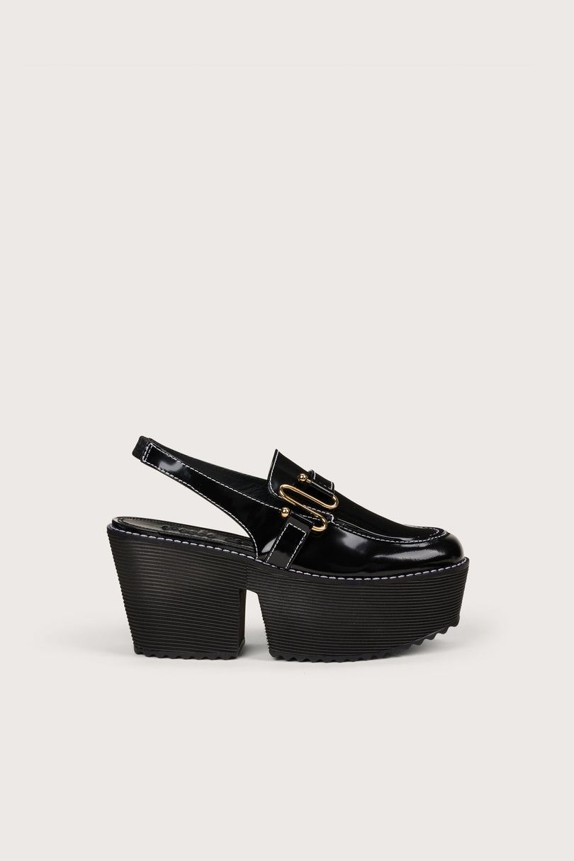 Cult Gaia Yessie Sling Back Platform Sandaalit Mustat | RZIB42058